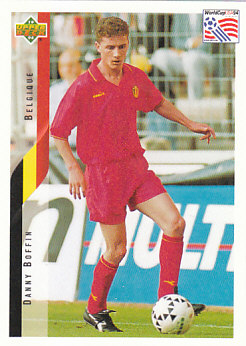 Danny Boffin Belgium Upper Deck World Cup 1994 Eng/Ita #84